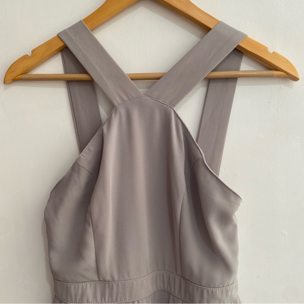 Lulu’s S Forevermore Grey Skater Dress - Picture 4 of 12